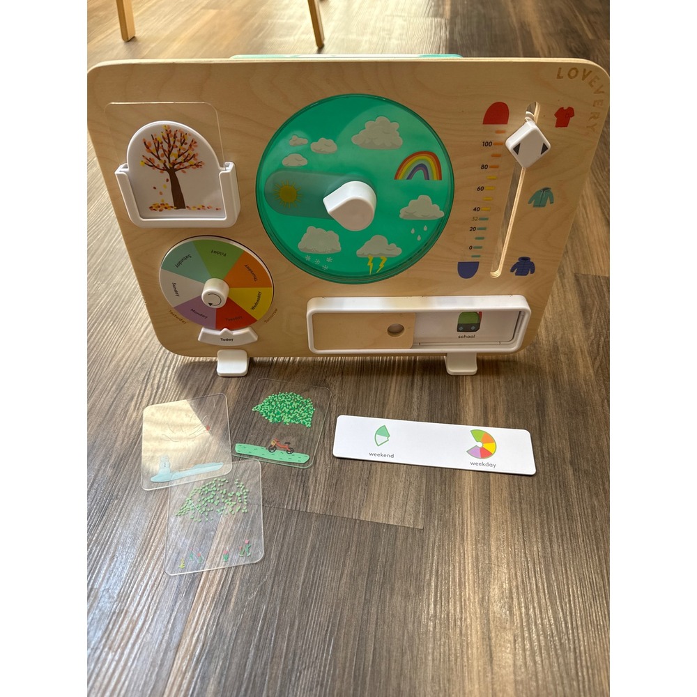 Lovevery Plan Ahead Weather Board Kids Wood Montessori Educational Complete